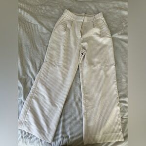 Abercrombie Sloane Striped Wide-Leg Pants